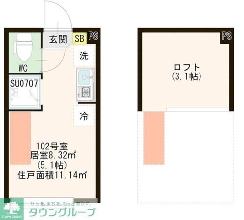 ハーモニーテラス上板橋IIの物件間取画像